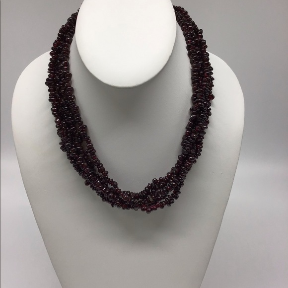 Genuine Garnet Necklace - Picture 2 of 6